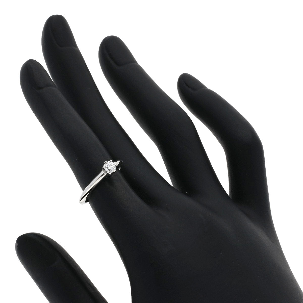 TIFFANY&Co. Solitaire Diamond E-VVS2-VG Ring Platinum PT950 Ladies [Used]