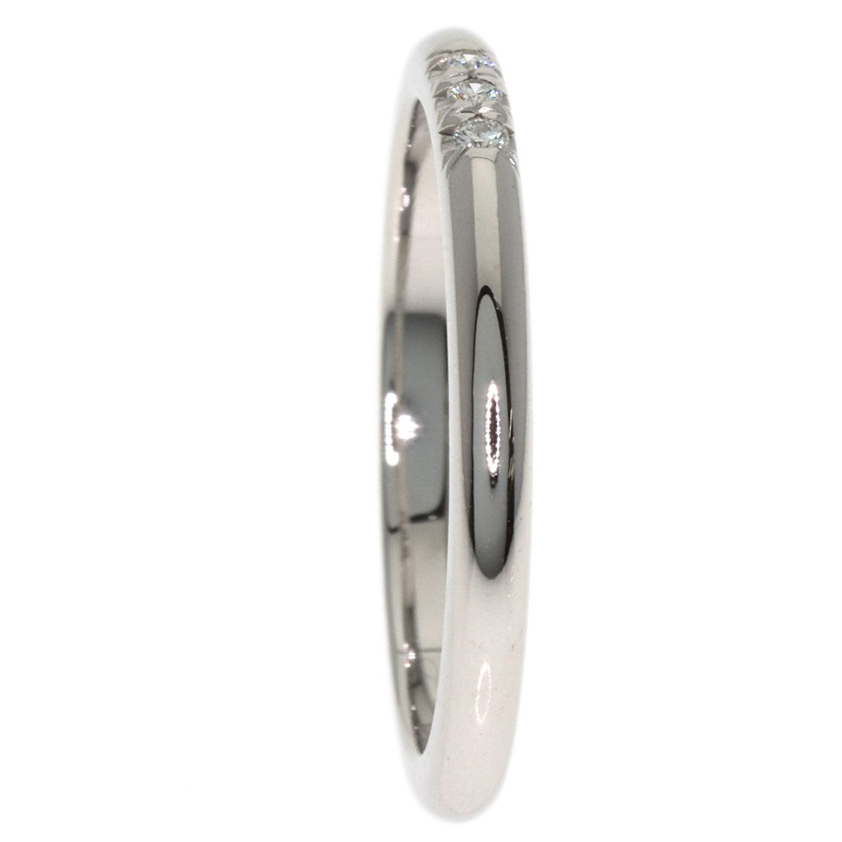 TIFFANY&Co. Forever 3P Diamond Ring Platinum PT950 Ladies [Used]