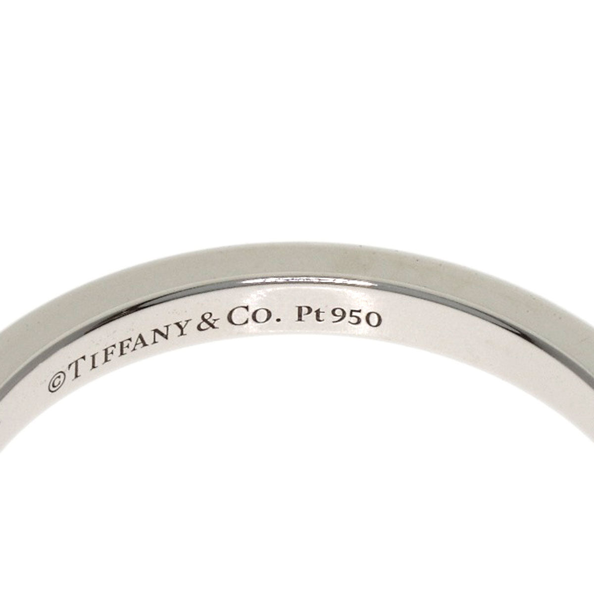 TIFFANY&Co. Forever 3P Diamond Ring Platinum PT950 Ladies [Used]