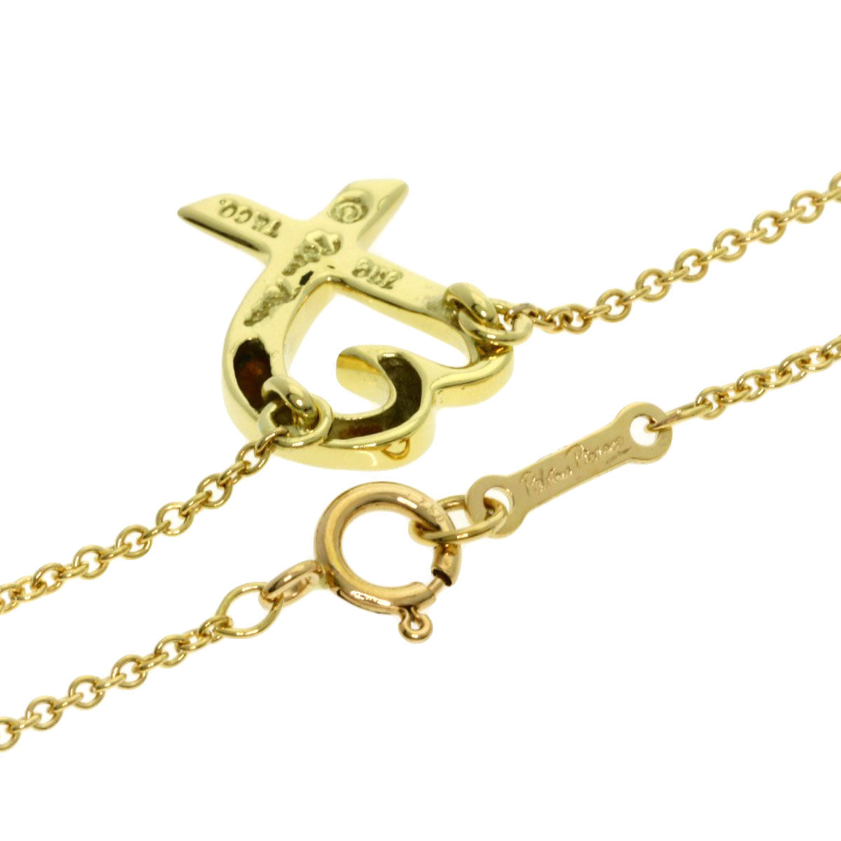 TIFFANY&Co. Loving heart Necklace K18 Yellow Gold Ladies [Used]