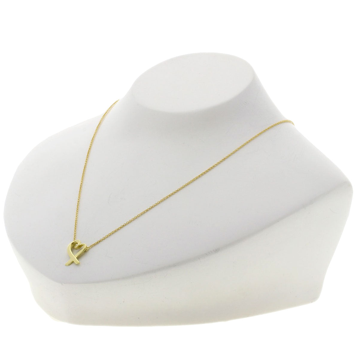 TIFFANY&Co. Loving heart Necklace K18 Yellow Gold Ladies [Used]