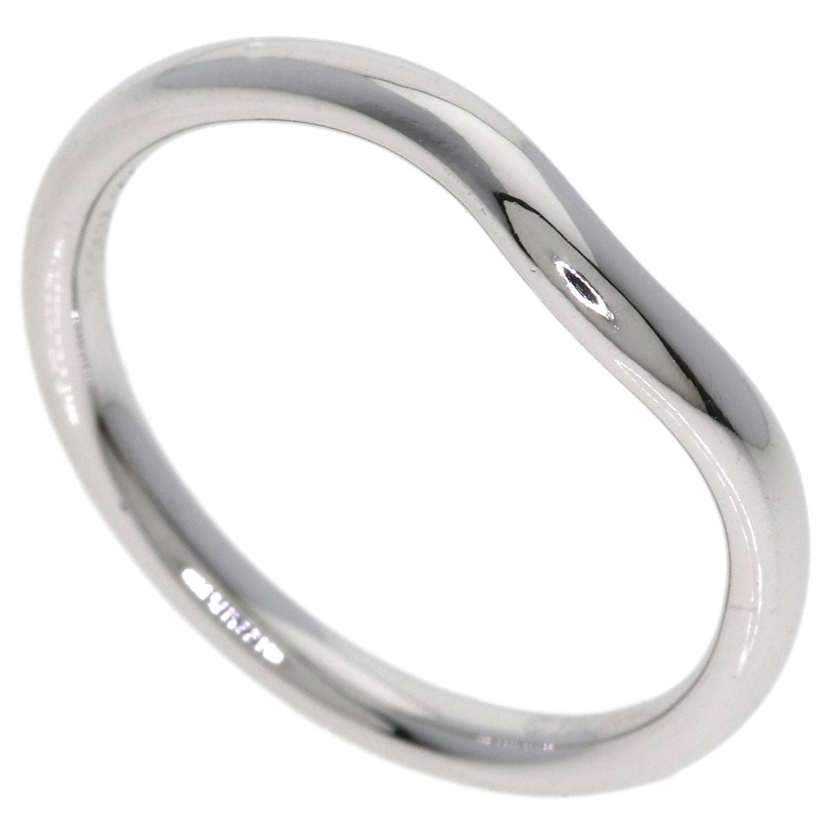 TIFFANY&Co. Curved band Ring Platinum PT950 Ladies [Used]