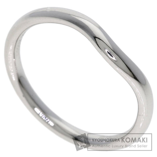 TIFFANY&Co. Curved band Ring Platinum PT950 Ladies [Used]