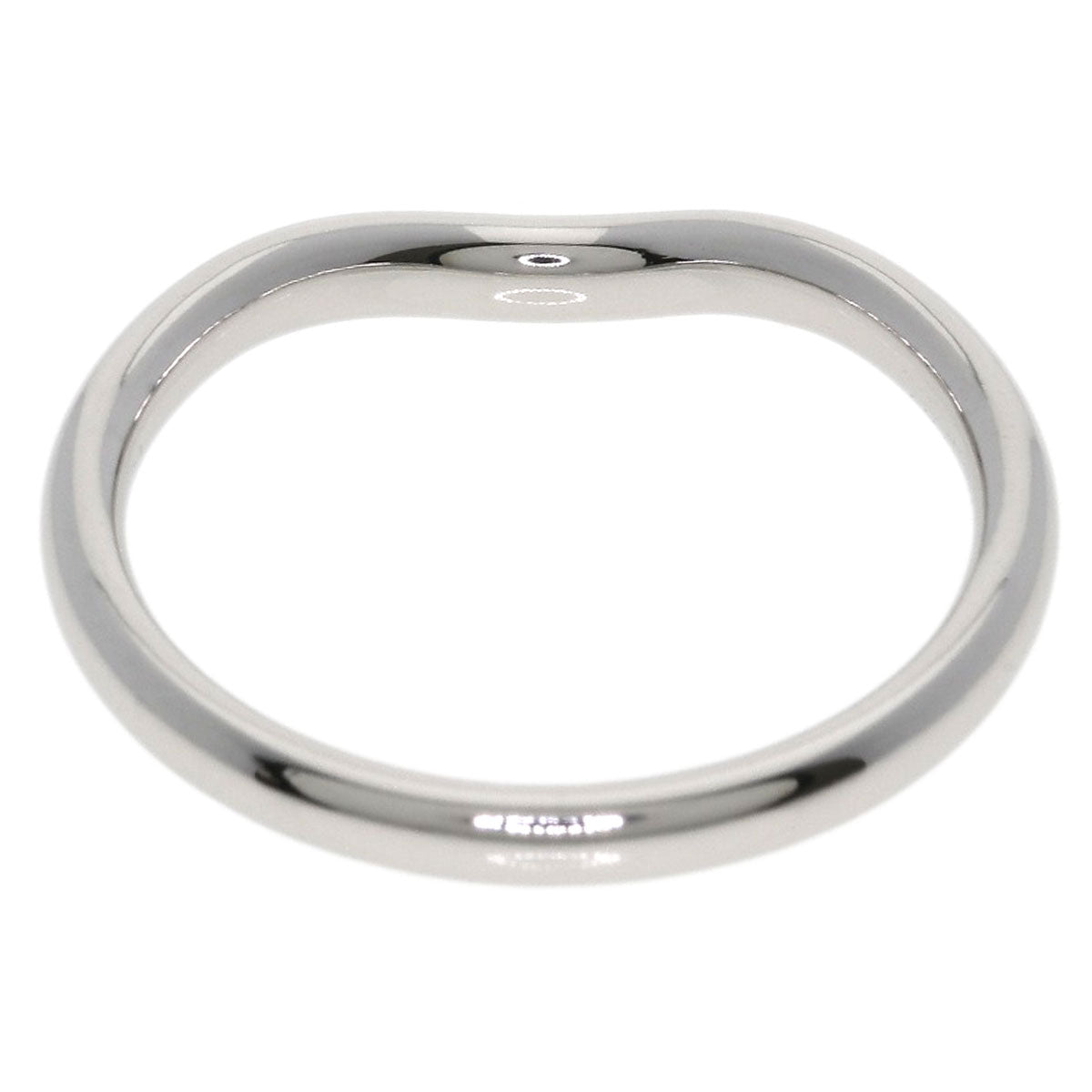 TIFFANY&Co. Curved band Ring Platinum PT950 Ladies [Used]