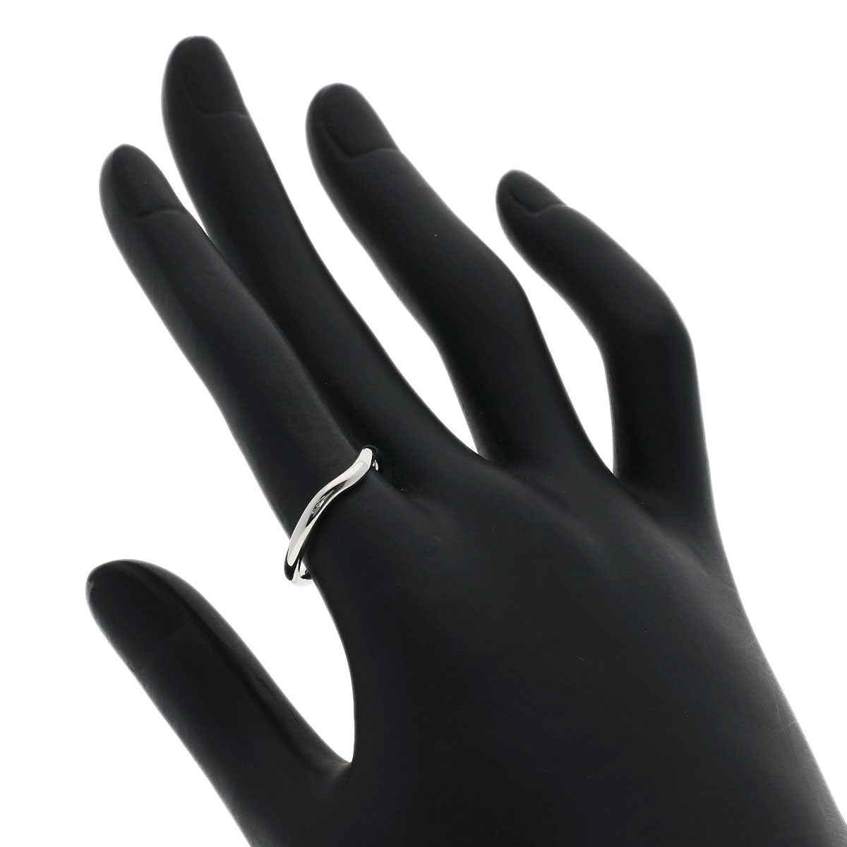 TIFFANY&Co. Curved band Ring Platinum PT950 Ladies [Used]