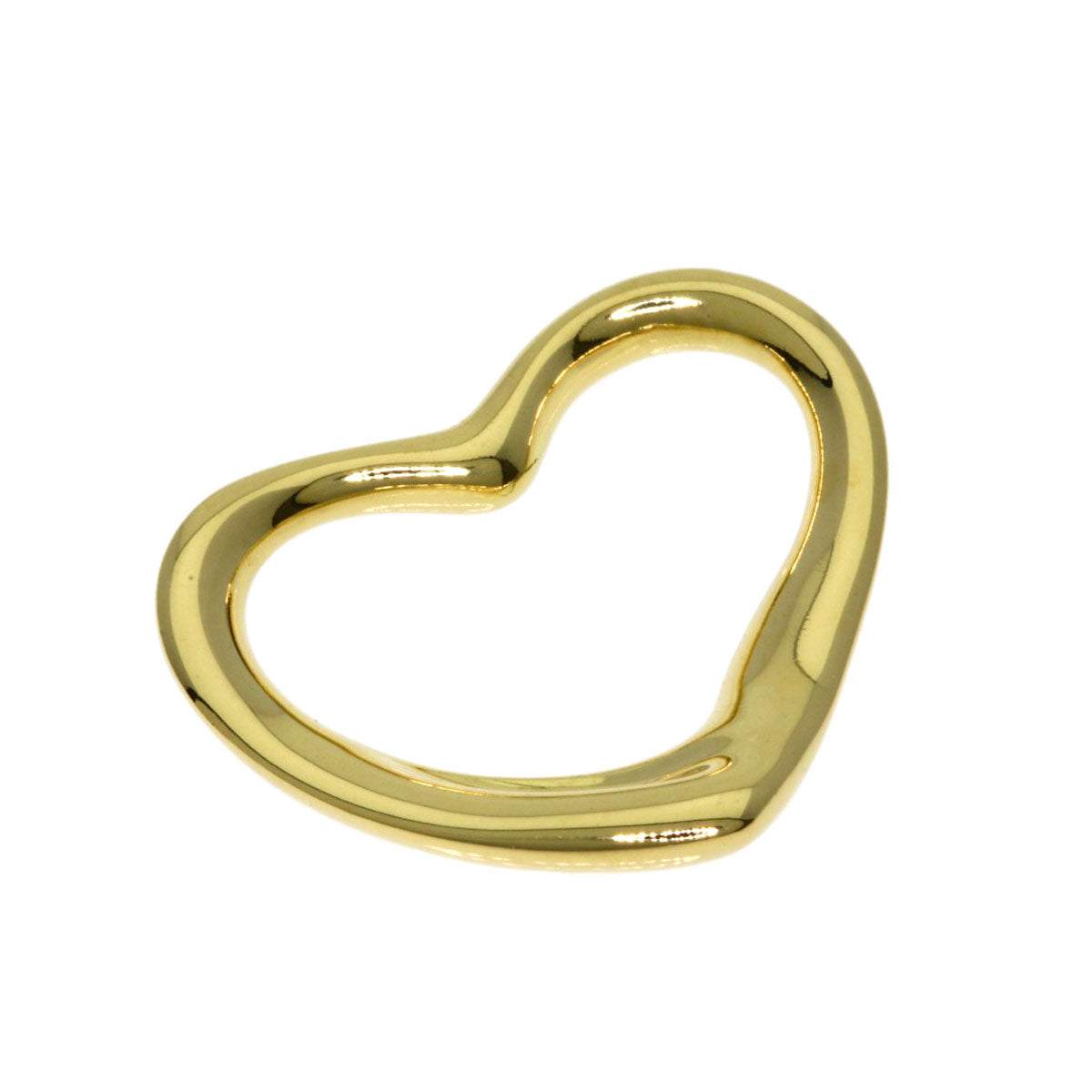 TIFFANY&Co. Open heart Pendant top K18 Yellow Gold Ladies [Used]