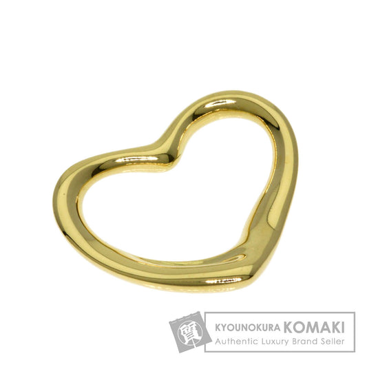 TIFFANY&Co. Open heart Pendant top K18 Yellow Gold Ladies [Used]