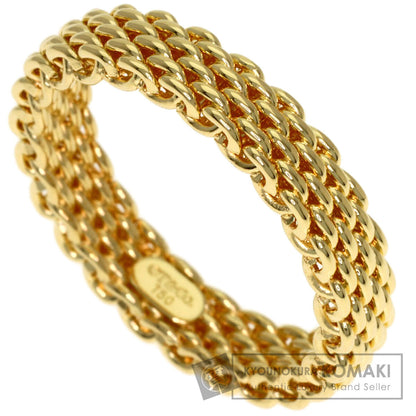 TIFFANY&Co. Somerset mesh Ring K18 Yellow Gold Ladies [Used]