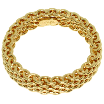 TIFFANY&Co. Somerset mesh Ring K18 Yellow Gold Ladies [Used]