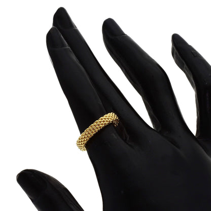 TIFFANY&Co. Somerset mesh Ring K18 Yellow Gold Ladies [Used]