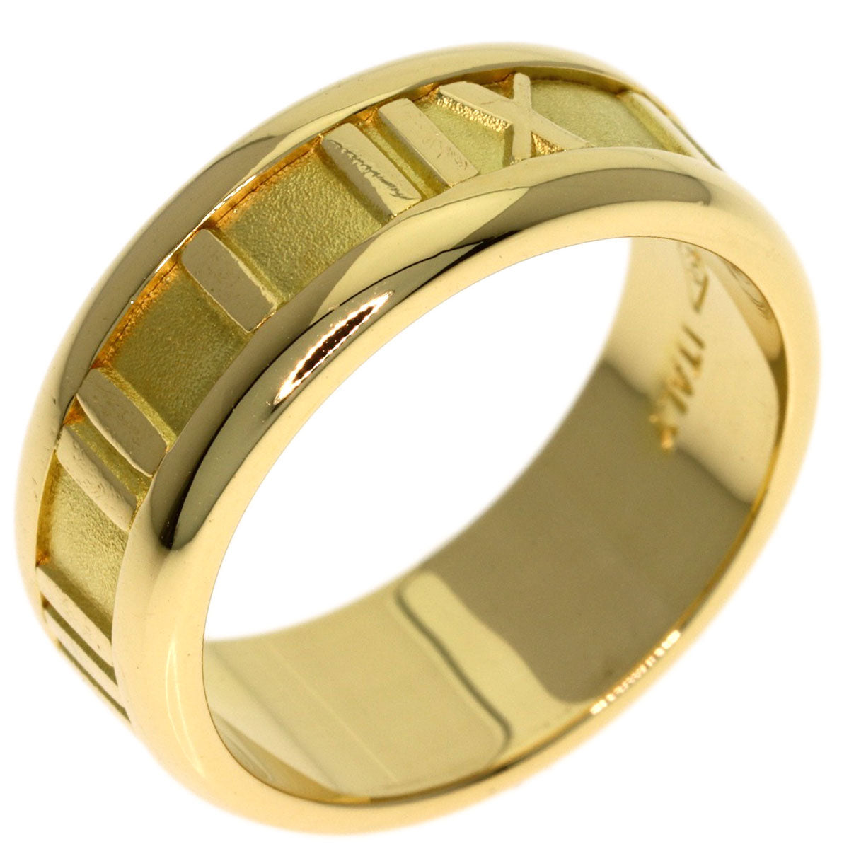 TIFFANY&Co. Atlas Ring K18 Yellow Gold Ladies [Used]