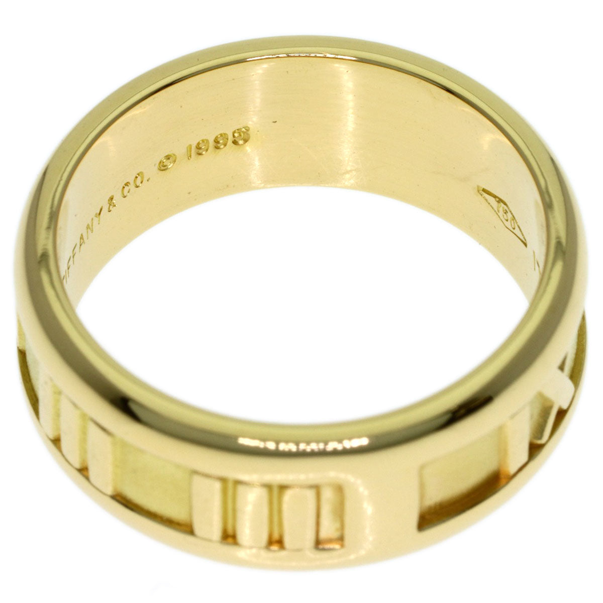 TIFFANY&Co. Atlas Ring K18 Yellow Gold Ladies [Used]
