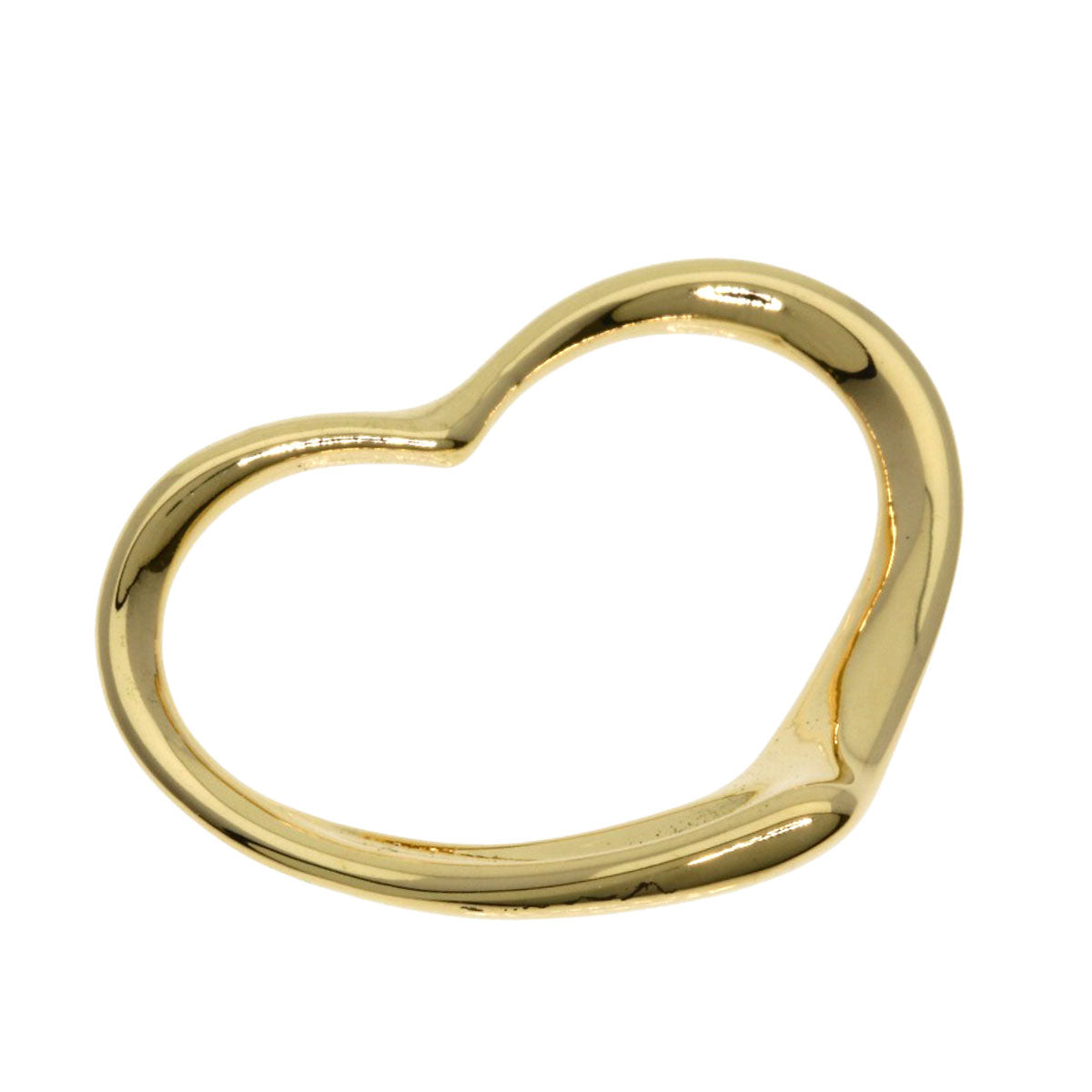 TIFFANY&Co. Open heart Pendant top K18 Yellow Gold Ladies [Used]