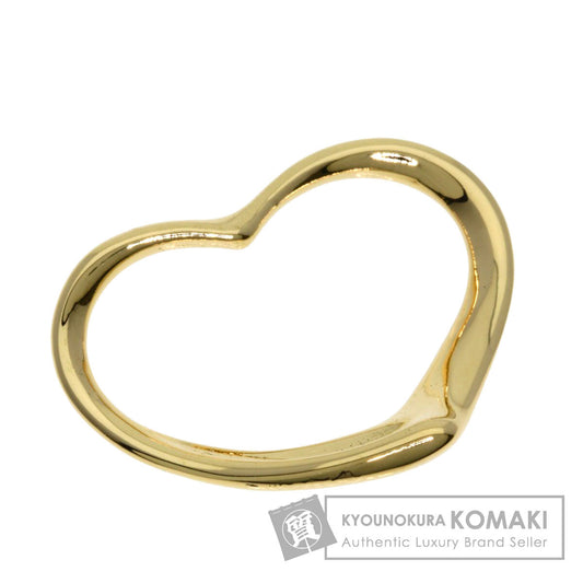 TIFFANY&Co. Open heart Pendant top K18 Yellow Gold Ladies [Used]