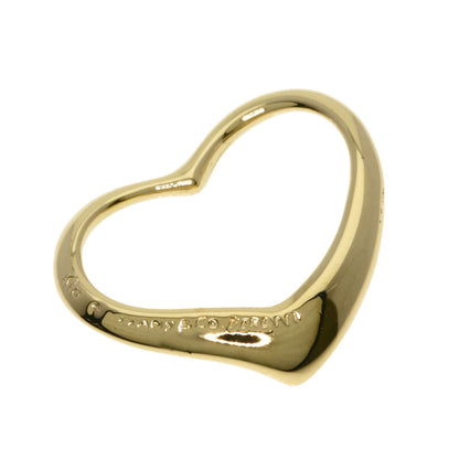TIFFANY&Co. Open heart Pendant top K18 Yellow Gold Ladies [Used]