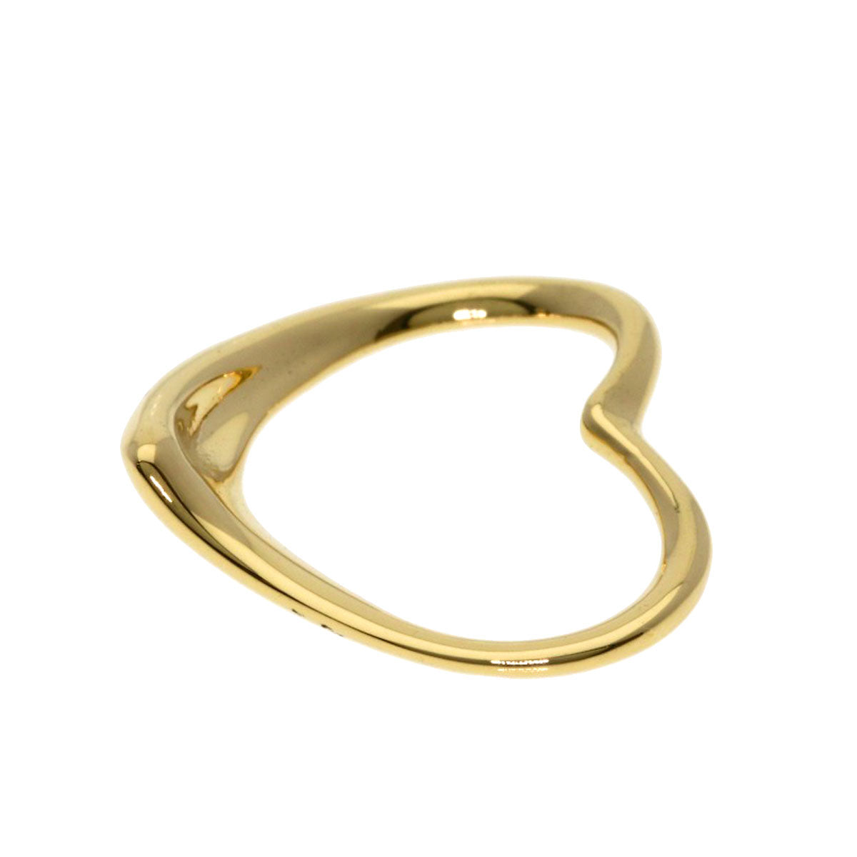 TIFFANY&Co. Open heart Pendant top K18 Yellow Gold Ladies [Used]