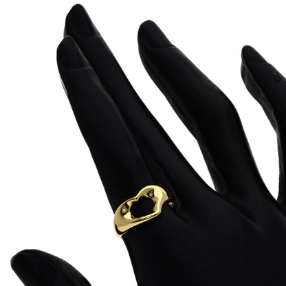 TIFFANY&Co. Open heart Ring K18 Yellow Gold Ladies [Used]