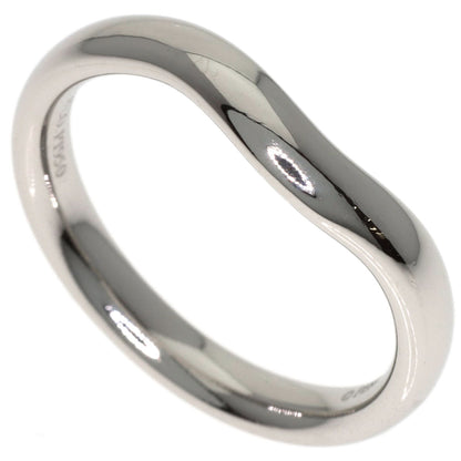 TIFFANY&Co. Curved band Ring Platinum PT950 Ladies [Used]