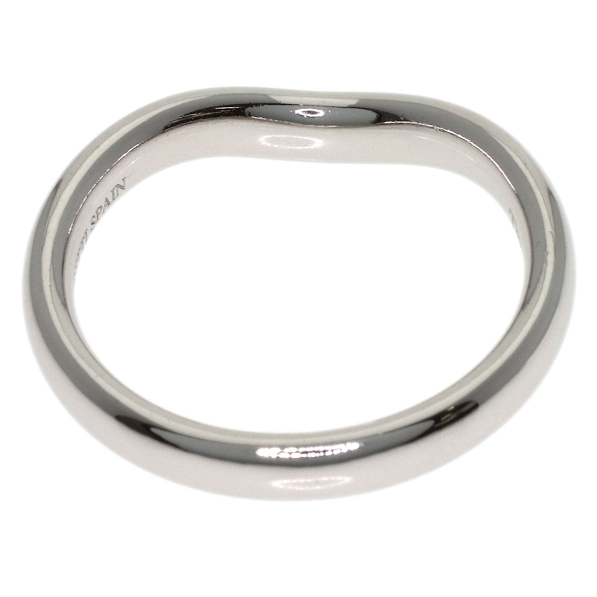 TIFFANY&Co. Curved band Ring Platinum PT950 Ladies [Used]