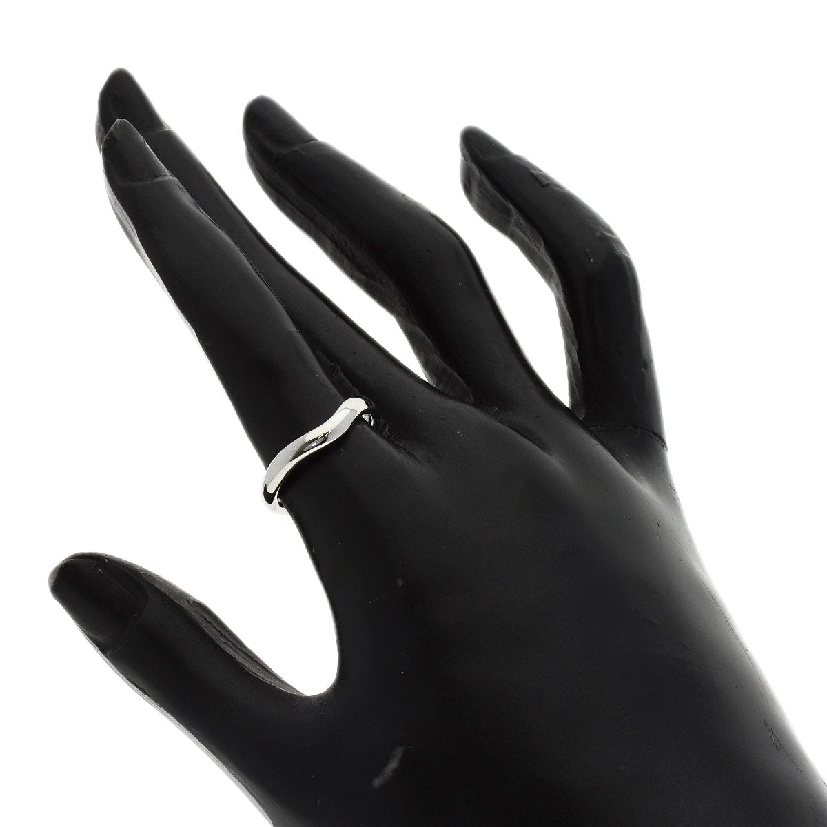 TIFFANY&Co. Curved band Ring Platinum PT950 Ladies [Used]