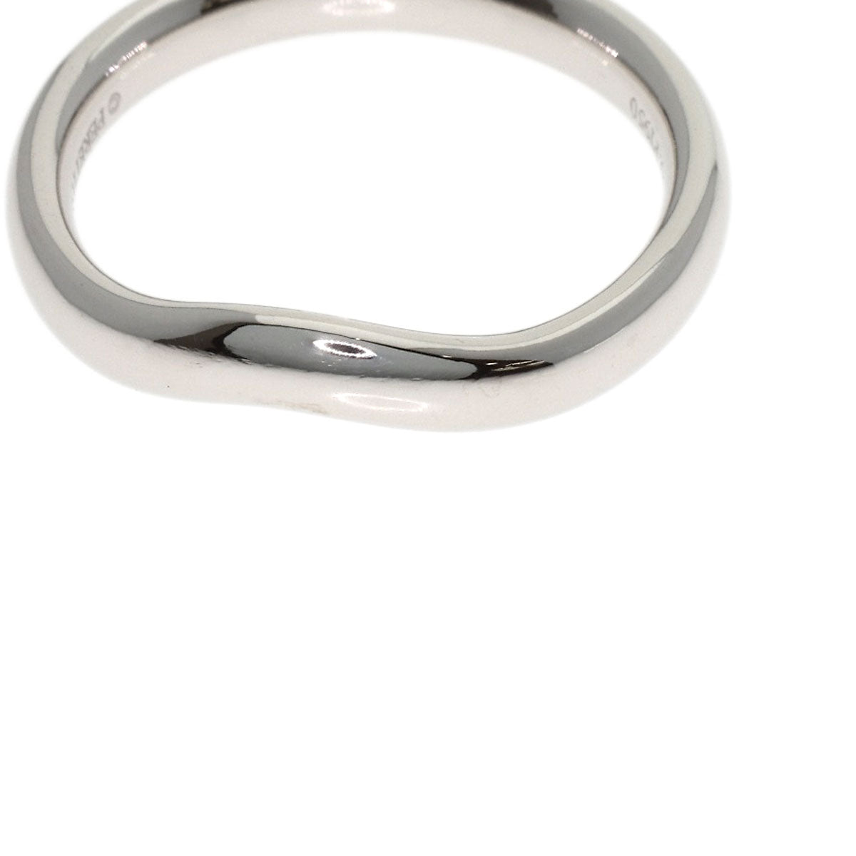 TIFFANY&Co. Curved band Ring Platinum PT950 Ladies [Used]