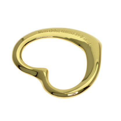 TIFFANY&Co. Open heart Pendant top K18 Yellow Gold Ladies [Used]
