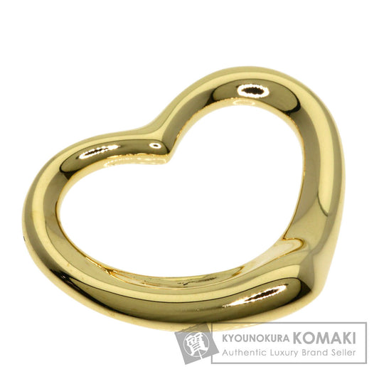 TIFFANY&Co. Open heart Pendant top K18 Yellow Gold Ladies [Used]
