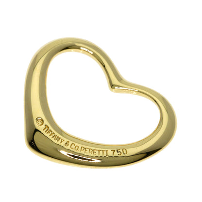 TIFFANY&Co. Open heart Pendant top K18 Yellow Gold Ladies [Used]