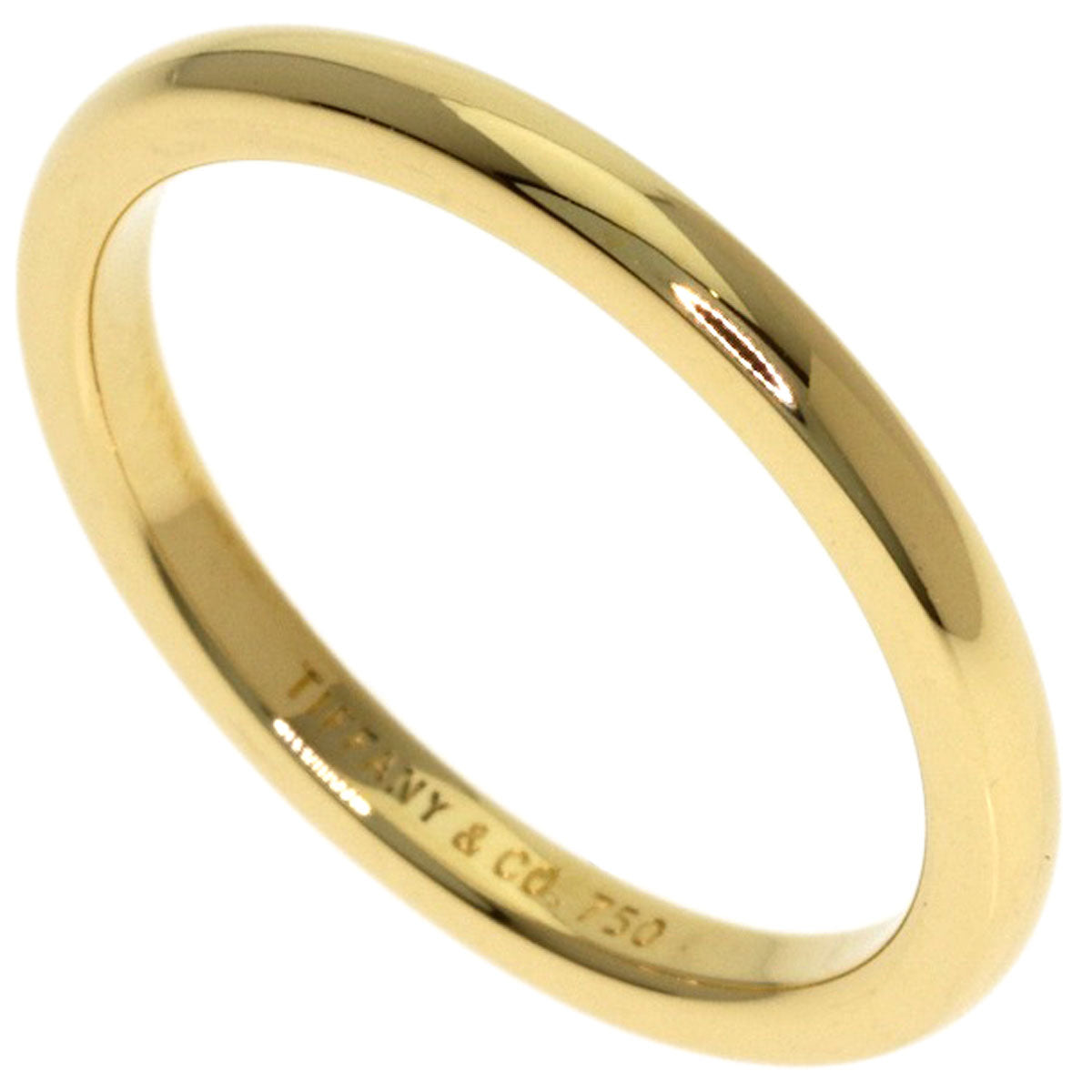 TIFFANY&Co. Wedding band Ring K18 Yellow Gold Ladies [Used]