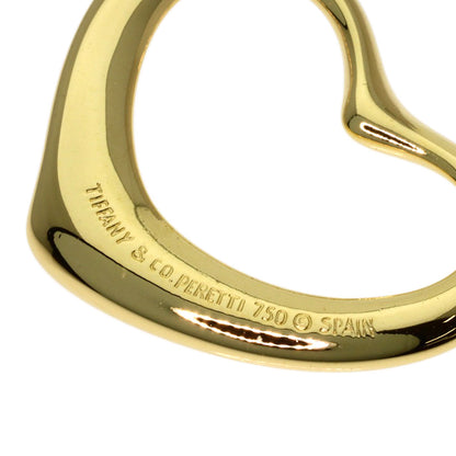TIFFANY&Co. Open heart Pendant top K18 Yellow Gold Ladies [Used]