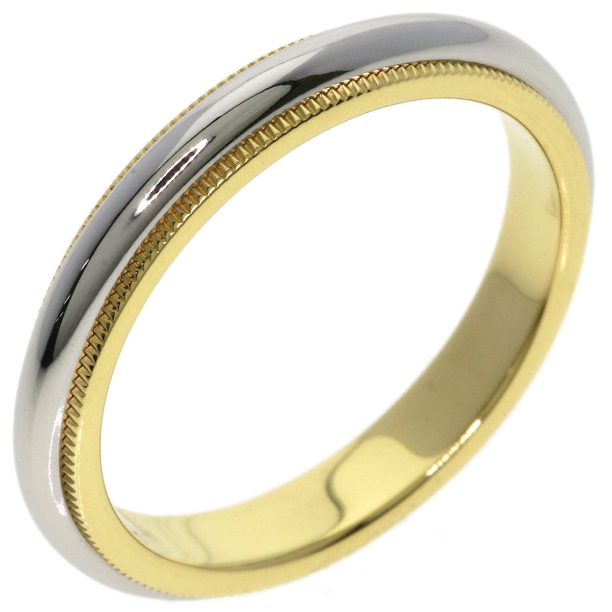 TIFFANY&Co. Milgrain Ring K18 Yellow Gold PT950Ladies [Used]