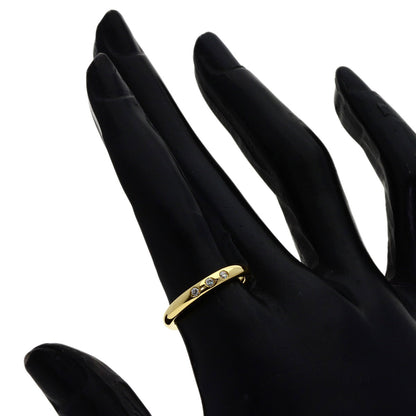 TIFFANY&Co. Stacking band 3P Diamond Ring K18 Yellow Gold Ladies [Used]