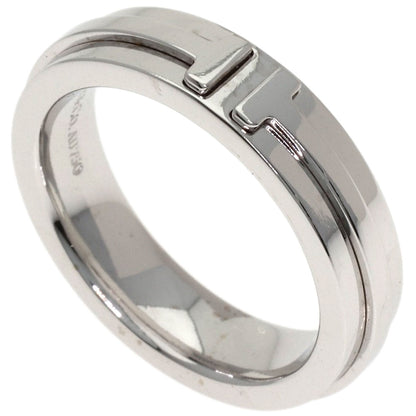 TIFFANY&Co. T narrow Ring K18 White Gold Ladies [Used]
