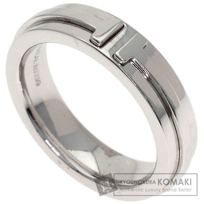 TIFFANY&Co. T narrow Ring K18 White Gold Ladies [Used]