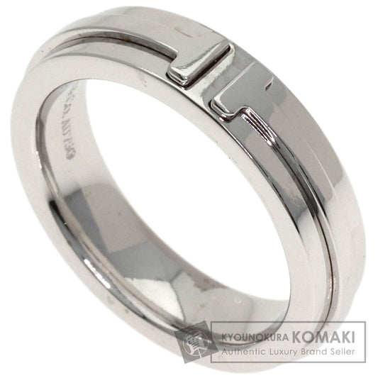TIFFANY&Co. T narrow Ring K18 White Gold Ladies [Used]