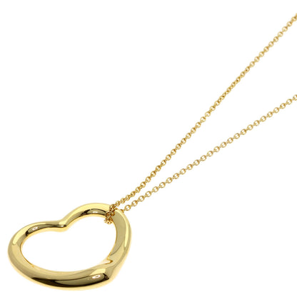 TIFFANY&Co. Open heart Necklace K18 Yellow Gold Ladies [Used]