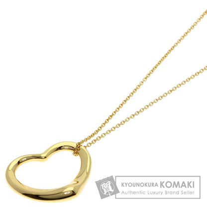 TIFFANY&Co. Open heart Necklace K18 Yellow Gold Ladies [Used]