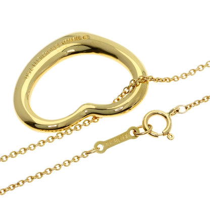 TIFFANY&Co. Open heart Necklace K18 Yellow Gold Ladies [Used]