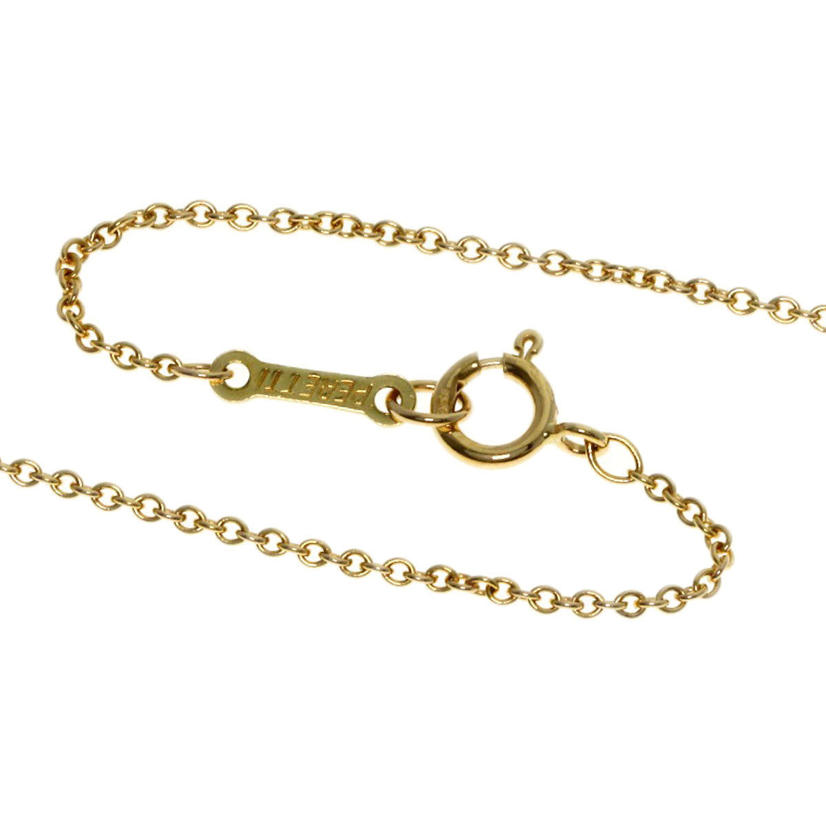 TIFFANY&Co. Open heart Necklace K18 Yellow Gold Ladies [Used]