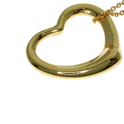 TIFFANY&Co. Open heart Necklace K18 Yellow Gold Ladies [Used]