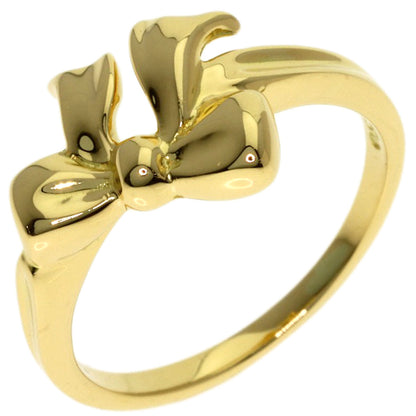 TIFFANY&Co. ribbon Ring K18 Yellow Gold Ladies [Used]