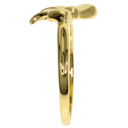 TIFFANY&Co. ribbon Ring K18 Yellow Gold Ladies [Used]