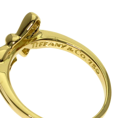 TIFFANY&Co. ribbon Ring K18 Yellow Gold Ladies [Used]