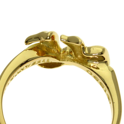 TIFFANY&Co. ribbon Ring K18 Yellow Gold Ladies [Used]