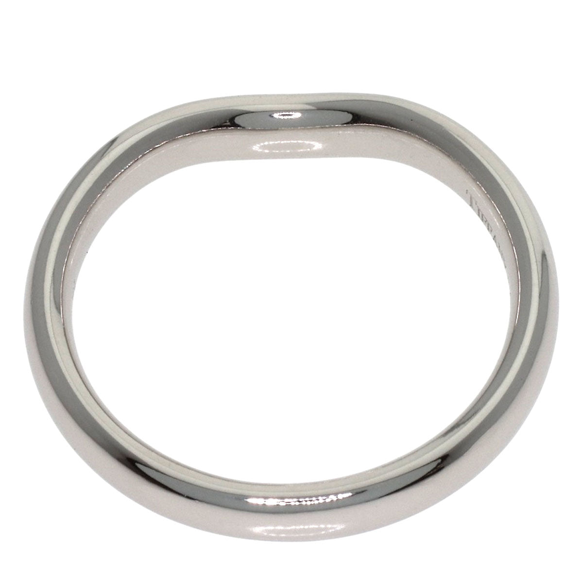 TIFFANY&Co. Curved band Ring Platinum PT950 Ladies [Used]