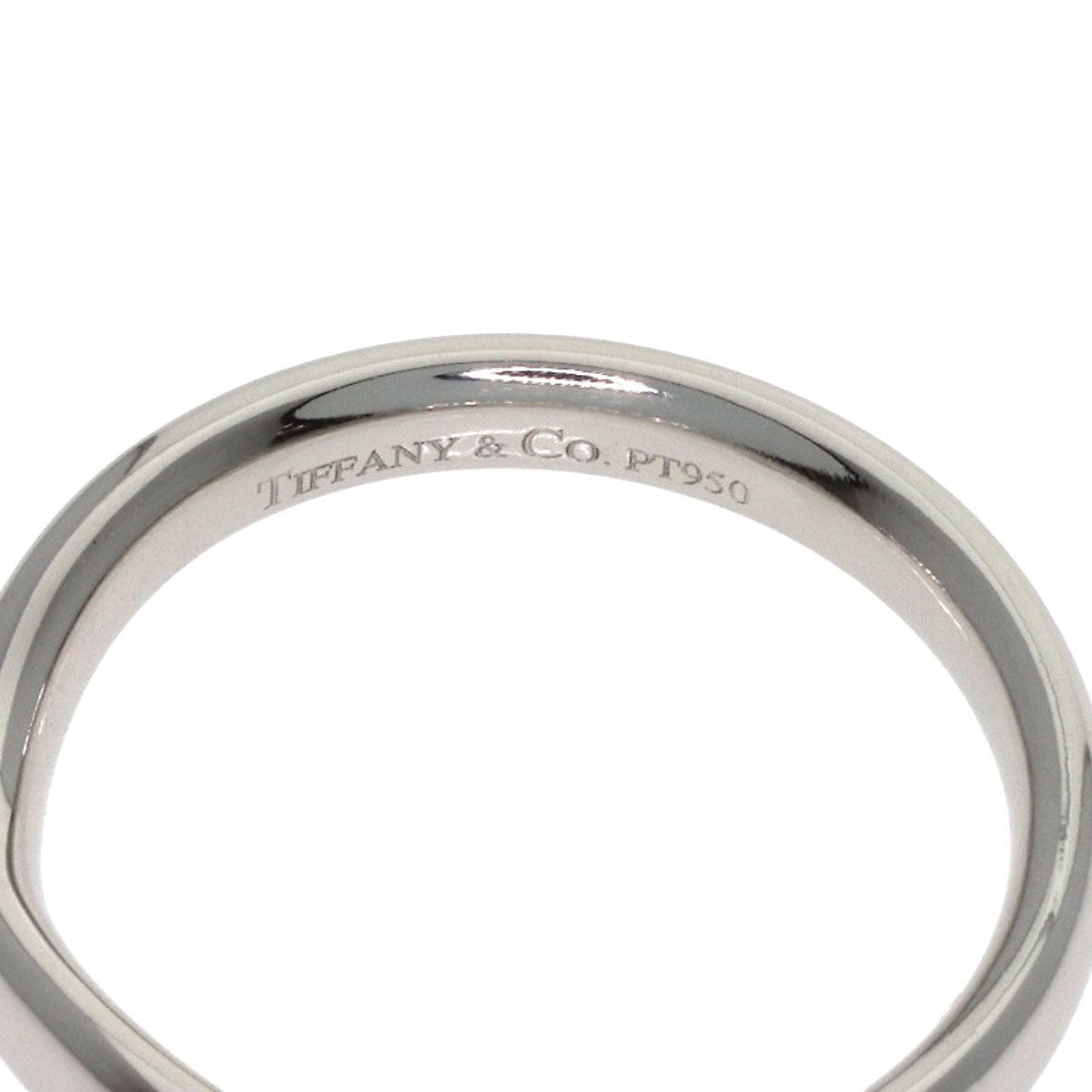 TIFFANY&Co. Curved band Ring Platinum PT950 Ladies [Used]