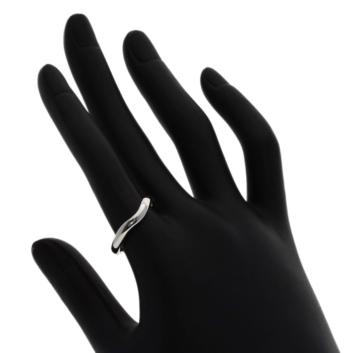TIFFANY&Co. Curved band Ring Platinum PT950 Ladies [Used]