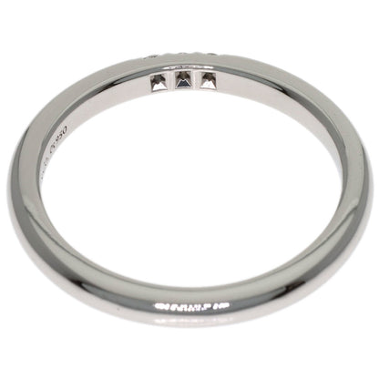 TIFFANY&Co. Forever Classic Band 3P Diamond Ring Platinum PT950 Ladies [Used]