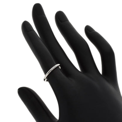 TIFFANY&Co. Forever Classic Band 3P Diamond Ring Platinum PT950 Ladies [Used]