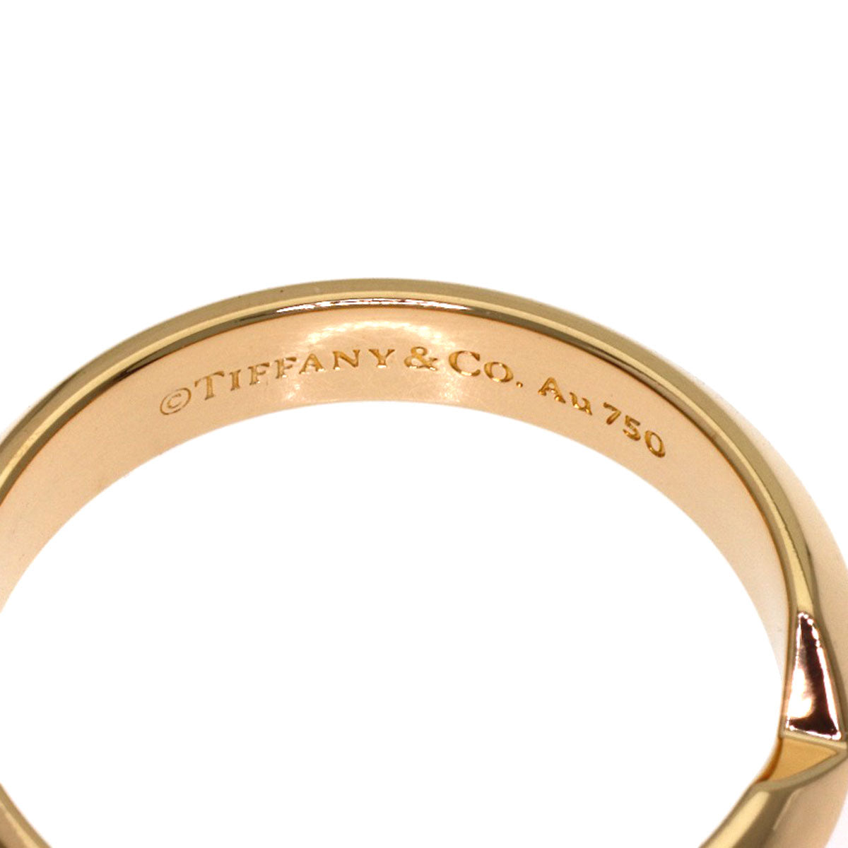 TIFFANY&Co. nesting narrow Ring K18 Pink Gold Ladies [Used]